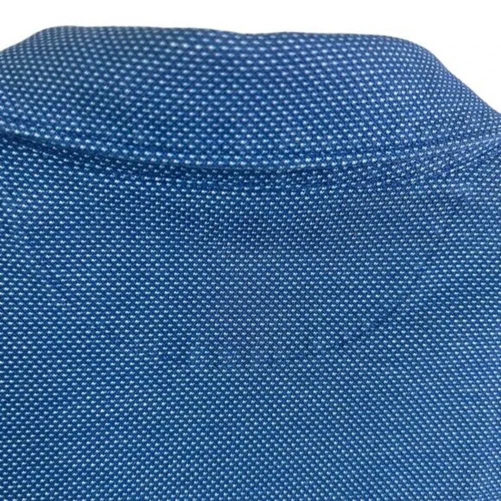 Banana‎ Republic BR+ Mens L Performance Pique Polo Golf Shirt Blue Cotton Fit